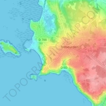 Le Gavel地形图、海拔、地势