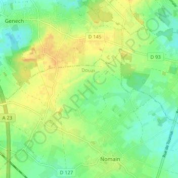 Hameau du Bois地形图、海拔、地势