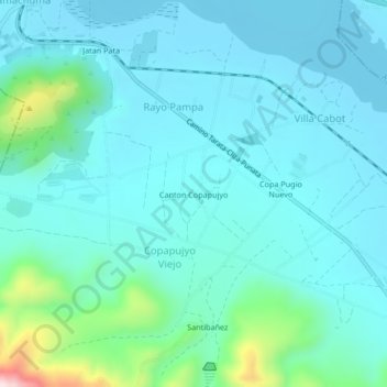 Canton Copapujyo地形图、海拔、地势