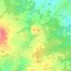 Chez Bourrier地形图、海拔、地势