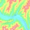 下贡麻乡地形图、海拔、地势