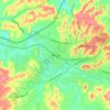 Bellevue地形图、海拔、地势