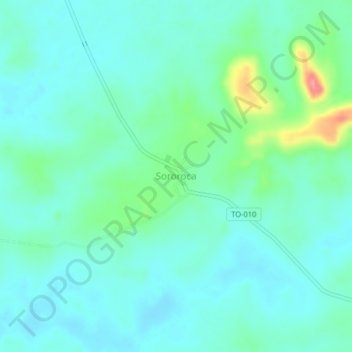 Sororoca地形图、海拔、地势