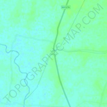 Hajua地形图、海拔、地势
