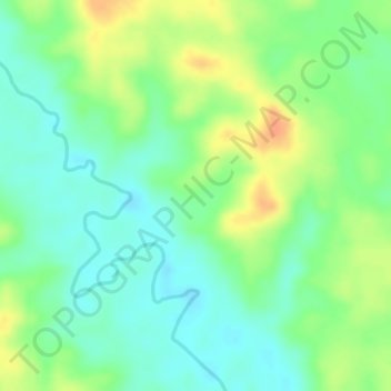 Mandobo地形图、海拔、地势
