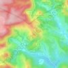 La Garrigue地形图、海拔、地势