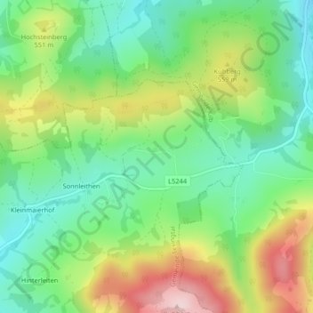 Bach地形图、海拔、地势
