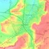 Grantham地形图、海拔、地势