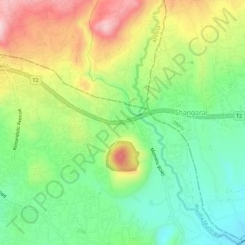 Kambiyachupa地形图、海拔、地势