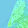 North Highlands Beach地形图、海拔、地势