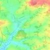 Le Breuil地形图、海拔、地势