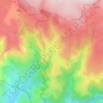 Runes地形图、海拔、地势