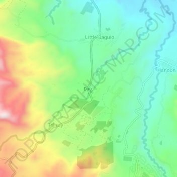 Duco地形图、海拔、地势