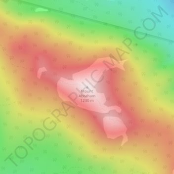 Mount Abraham地形图、海拔、地势