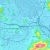 英龍圍地形图、海拔、地势