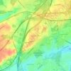 Langhorne Gardens地形图、海拔、地势