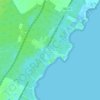 Akumal地形图、海拔、地势