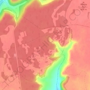 Valle de Corquillos地形图、海拔、地势