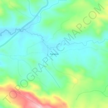 Ferreiro地形图、海拔、地势