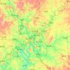 东兴区地形图、海拔、地势