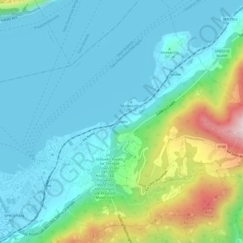 Covelo地形图、海拔、地势