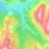 Le Laus地形图、海拔、地势