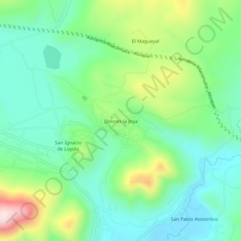 Dolores la Joya地形图、海拔、地势