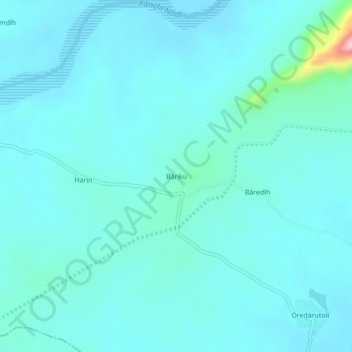Banku地形图、海拔、地势