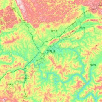罗甸县地形图、海拔、地势