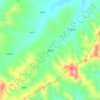 周家杖子地形图、海拔、地势
