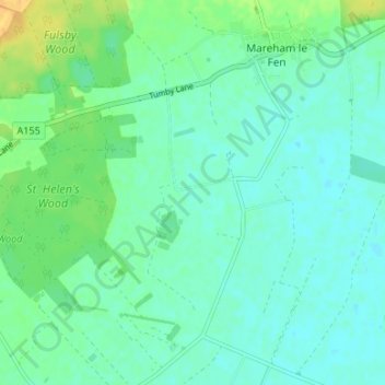 Birkwood地形图、海拔、地势