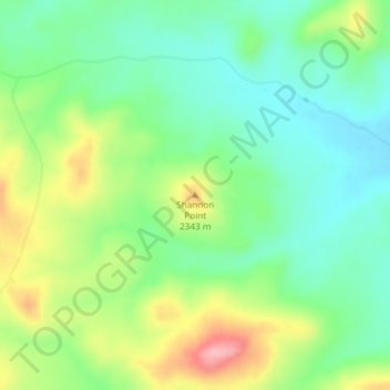 Shannon Point地形图、海拔、地势