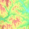 Pomeroyton地形图、海拔、地势