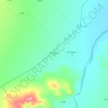 索布力嘎七八队地形图、海拔、地势