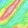 Au Mont地形图、海拔、地势