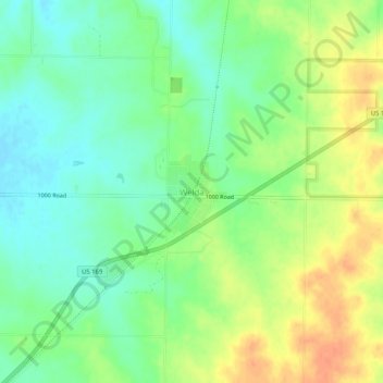 Welda地形图、海拔、地势