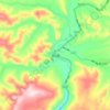 塔公镇地形图、海拔、地势