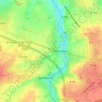 La Madelaine地形图、海拔、地势