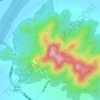 涂山地形图、海拔、地势