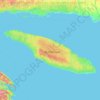 Île Anticosti地形图、海拔、地势