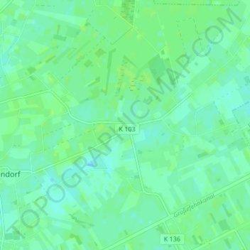 Moorlage地形图、海拔、地势