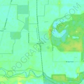 Toolamba地形图、海拔、地势