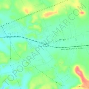 Taboca do Pau Ferrado地形图、海拔、地势