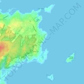 Eden Square地形图、海拔、地势