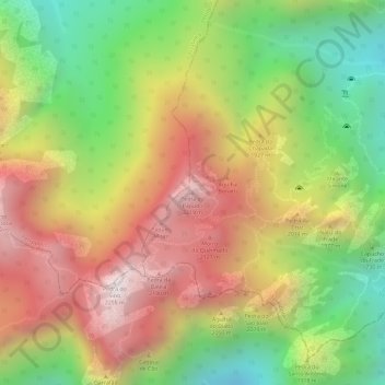 Pedra do Papudo地形图、海拔、地势