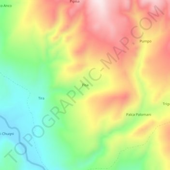 Pisa地形图、海拔、地势