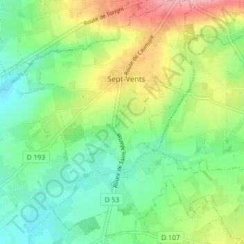 L'Engraisserie地形图、海拔、地势