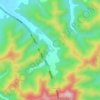 岭下村地形图、海拔、地势