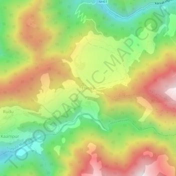 Thinke地形图、海拔、地势
