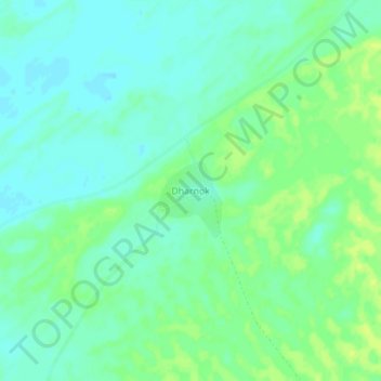 Dharnok地形图、海拔、地势